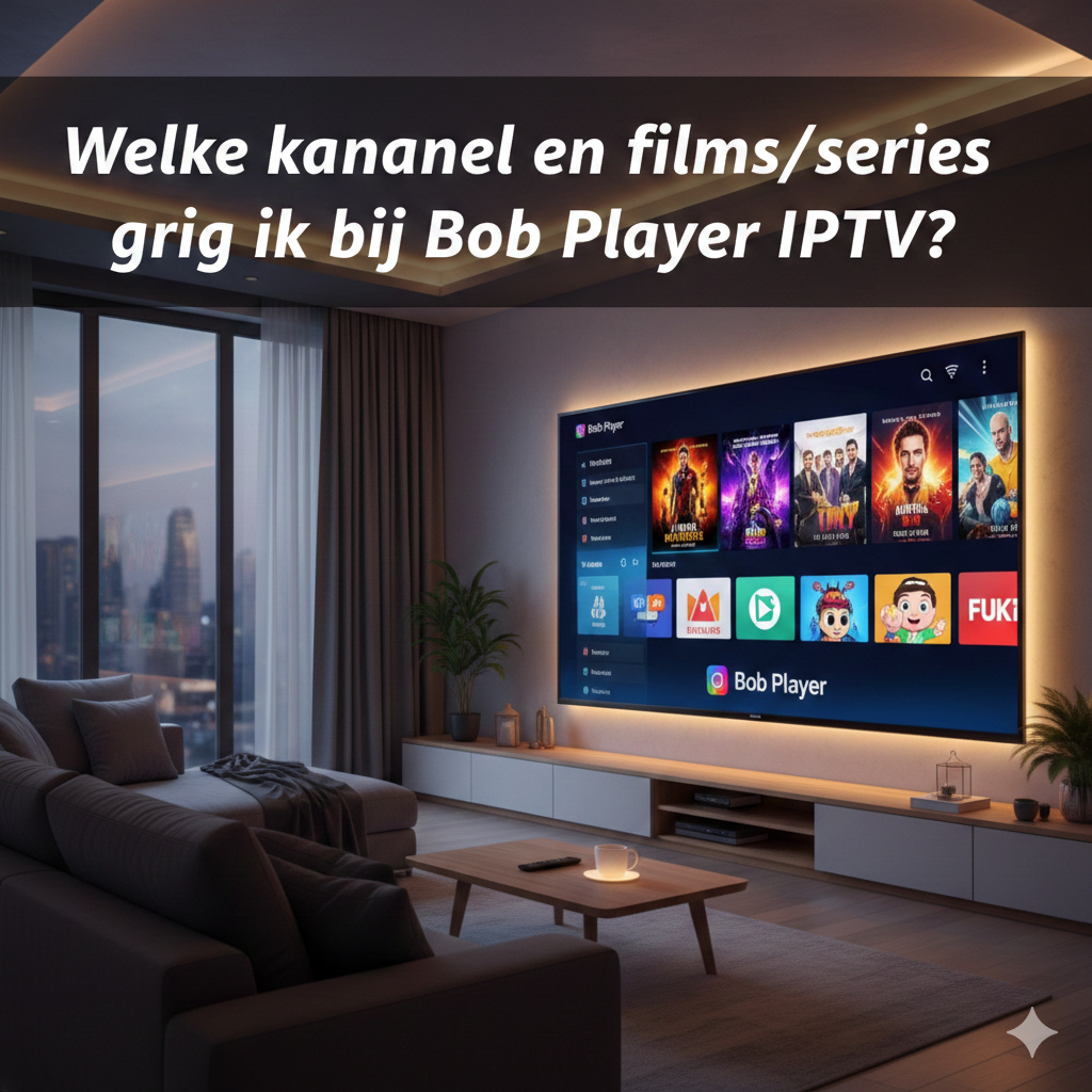 Welke kanalen en filmsseries krijg ik bij Bob Player IPTV